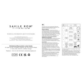 Savile Row Sro-027 Women's Cat's Eye Glasses Frame Made of Acetate in Various Styles
