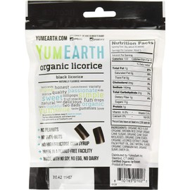YumEarth Organic Licorice Black 5 Oz 142 G - Pack of 2