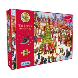 Gibsons The Season for Giving Christmas Limited Edition 2025 | 1000 Piece Jigsaw Puzzle for Adults | Great Fun Festive Gift | Sustainable Premium Jigsaw | Gibsons Games