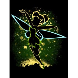 HUANNY DIY Diamond Painting Tinker Bell Diamond Art Kits, 5D Full Drill Cross Stitch Embroidery Kit for Beginners