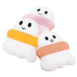Healeved 3pcs Soft Makeup Puff for Wet Dry Use Portable Face Beauty Sponge for Skin Types Cute Ghost Shape for Travel and Gifting Birthdays and Holidays