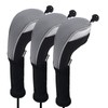 Andux 3Pack Long Neck Golf Hybrid Club Head Covers Dial