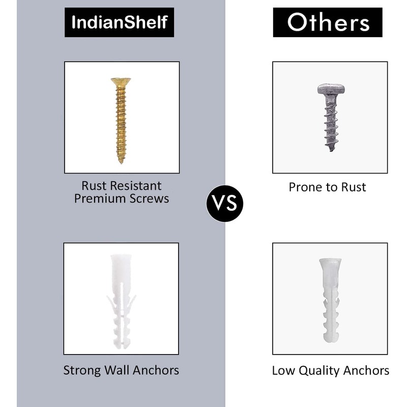 Indian Shelf Cream Boho Double Wall Hook Heavy Duty Decorative