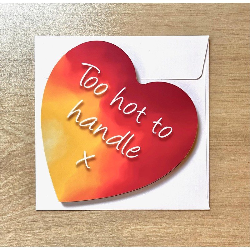 Fun Flirty Message on a Novelty Heart Shaped Coaster -