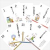 "Hiro's Tweet" Calendar with Lights in People's Hearts Desk Calendar