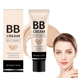 Natural BB Cream Tinted Moisturiser, Tinted Moisturiser Face Women, Long Lasting Tint Serum, Hydrating BB Cream Matte Foundation, Foundation for Mature Skin, Skin Tint Makeup for Women (Natural Glow)