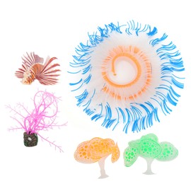 Fake Coral Safe Beautiful Environmental Protection and Silicone Fish Tank Decorations