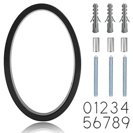 5" Floating Stainless Steel Address House Number, Modern Metal Anti-Rust House Numbers with Nail Kits for Door Garden Mailbox Decor Visibility Signage (0)