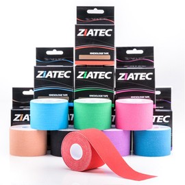 ZiATEC Pro Kinesiology Tape – Physio Tape, Colour: 2 x Beige