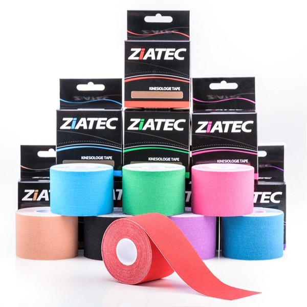 ZiATEC Pro Kinesiology Tape – Physio Tape, Colour: 2 x