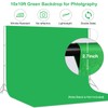 Aimosen 10x10 FT Green Screen Backdrop for Photography, Large Green