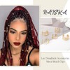 NAISKA 15PCS Hair Clips, Gold Hair Braid Beads Clips, Dreadlock