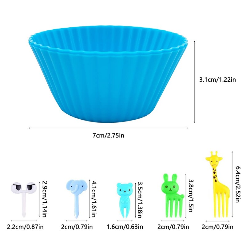 52 PCS Bento Box Lunch Box Kit, DaKuan Bento Box