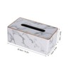 IWOWHERO Gold Marble Design Tissue Box with Space Saving Stylish