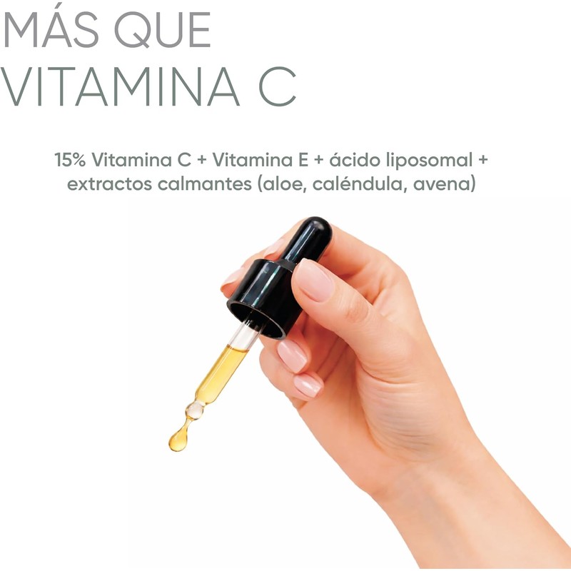 Serum Vitamina C 15% Antioxidante y Antiarrugas – 100% Natural