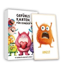 DGTSYAL Gefühlskarten für Kinder - 32 Emotions Monster für Selbstregulation - mit Erklärtexte, pädagogisch wertvoll Emotional Cards für Kinder, für Kindergarten & Grundschule