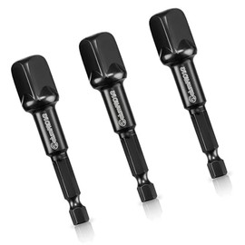 TOP-VIGOR Impact Socket Adapter Set, 1/4 1/2 3/8 Inch Hex Drive Drill Converter for Turn Cordless Drill into Socket Wrench for Automotive, Impact Torque Wrench