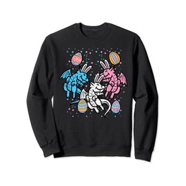 Dragon Bunnies Easter Eggs Funny Men Women Kids Teens Youth Sweatshirt