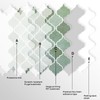 Arabesque Peel and Stick Backsplash for Kitchen, Thicker Design 3D
