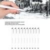 10Pcs Fineliner Pens Black Ink Durable Waterproof Fadeless High Smoothness