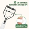 KEYYOU Eyelash Curler, Green, Eye-Friendly Eyelash Clamp Tool for Thicker