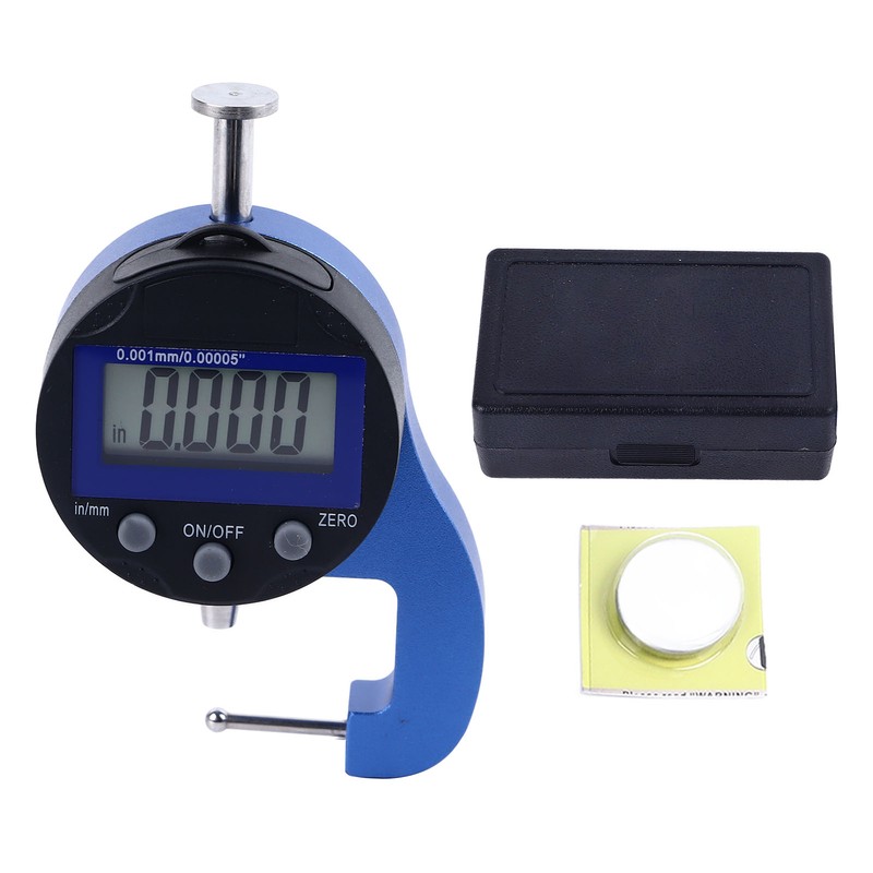 Micro Digital Thickness Gauge Accurate Dial for Pipe Wall 0.0005in