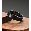 King Ring 6mm Tungsten Ring – Super Polished Matt Black