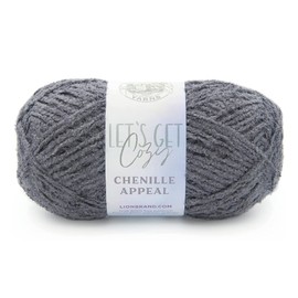 Lion Brand Yarn Chenille Appeal Yarn, Storm Front, 1 Count (Pack of 1)