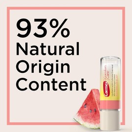 Carmex- Bálsamo labial Comfort Care en barra con avena coloidal, sabor a sandía, 4 unidades (2 paquetes de 2)