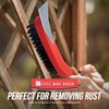 Wire Brush Set, Multipurpose Steel Brush with Metal Scraper and