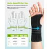 Rakiie Wrist Support, Adjustable Night Wrist Support with 3 Metal