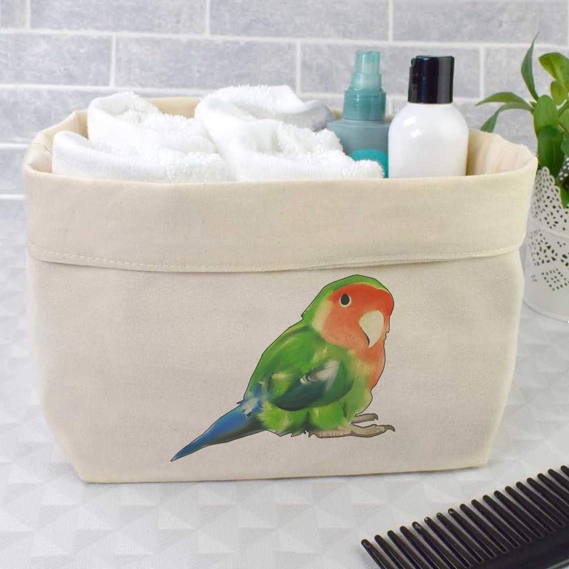 Azeeda Large 'Love Bird' Canvas Organiser/Storage Bag (OR00008470)
