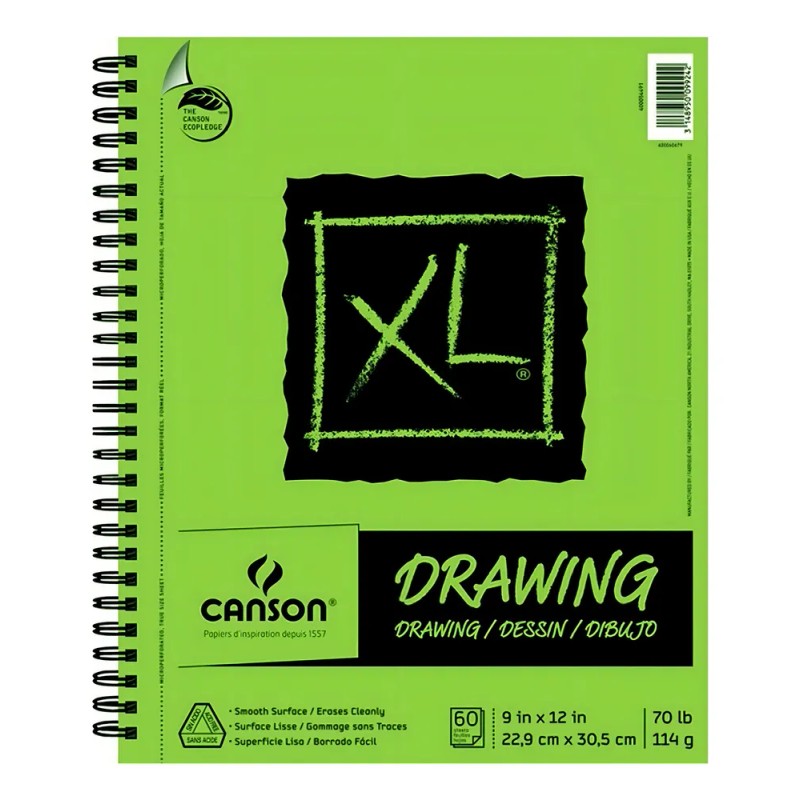 Block Dibujo Bocetos Canson Drawing Arte 22.9 X 30.5 60h