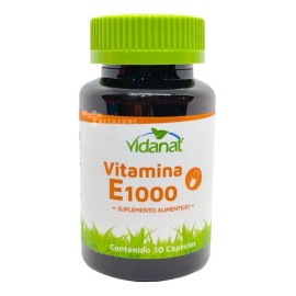 Vitamina E 1000 30 Cápsulas Vidanat                                                                                                                   