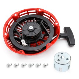 laffoonparts GX160 Recoil Starter with Start Cup for Hon-da GX120 GX200 Pull Starter (Steel Rod Paws) Lawnmower 4/5.5/6.5HP Engine Motor Replaces# 28400-ZH8-013YA 28400-ZE1-003ZF