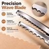 Stainless Steel Pinking Shears for Fabric Cutting – 3/5/7mm Wave
