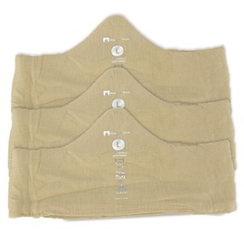 More of Me to Love Viscose and Cotton Blend Bra Sweat Liners (Beige, 3-Pack, Large) - Wicking, Seamless, Tagless