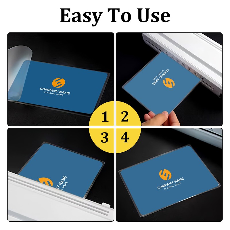 100Pcs 3x5 Index Card Laminating Pouches File Card Laminating Pouches