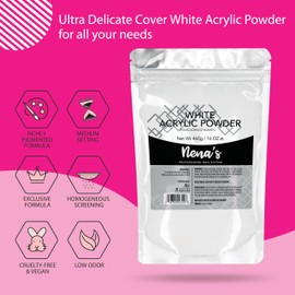 Nena's Superior Sculpting Powder Professional Acrylic Nail System Clear Blush Pink Medium Pink 16 oz 460 g (White)