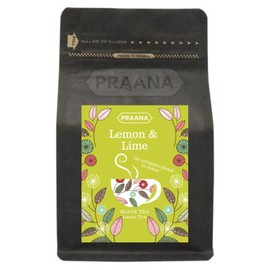 PRAANA TEA Black Tea with Lemon and Lime Pieces 100g