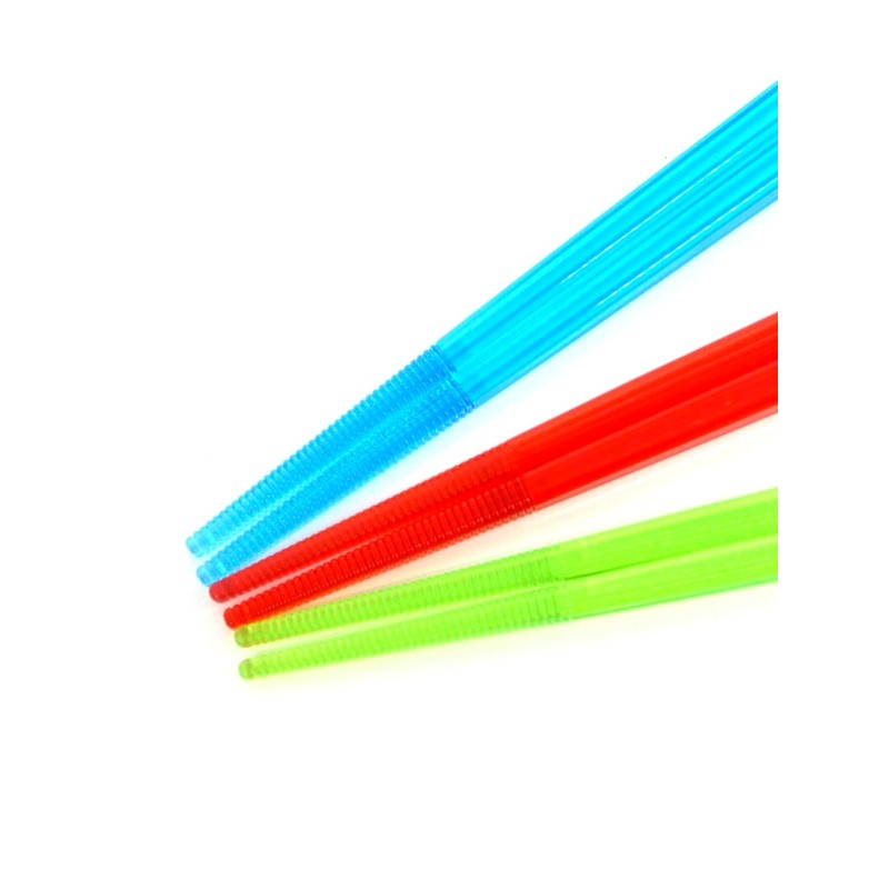 Aoba 550228 Dishwasher Clear Chopsticks 3P Colorful Made in Japan