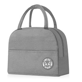 Lunch Bag Insulated Lunch Bags for Women, Thermal Lunch Tote Bags for Men Kids Girls Ladies, Lunch Cool Bag for Work, School, Picnic (Grey)