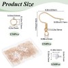 SOFPLATE 1 Box 150Pcs Real 18K Gold Plated Earring Wires