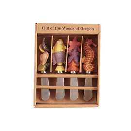 Cheese Spreader Knives Set of 4 - Tropical