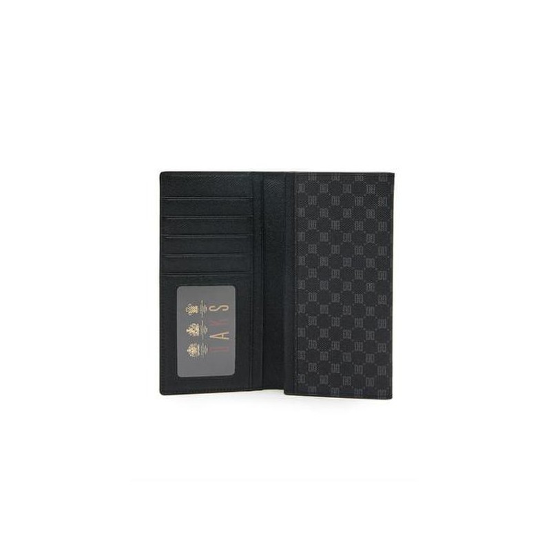Daks (신세계센텀점)DBWA5E121BK 장지갑LOUIS PVC루이스 PVC 블랙 가죽 로고 DD 패턴