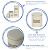 Harbour Housewares 3pc Round Metal Tea Coffee Sugar Canisters Set