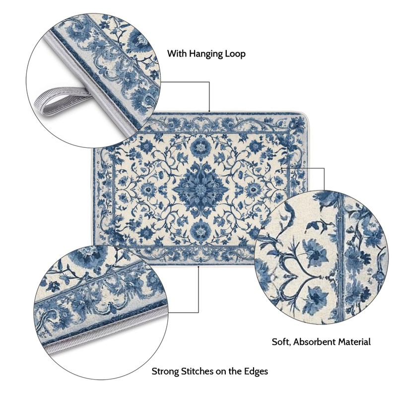 Dish Drying Mats for Kitchen - Super Absorbent Dish Dryer