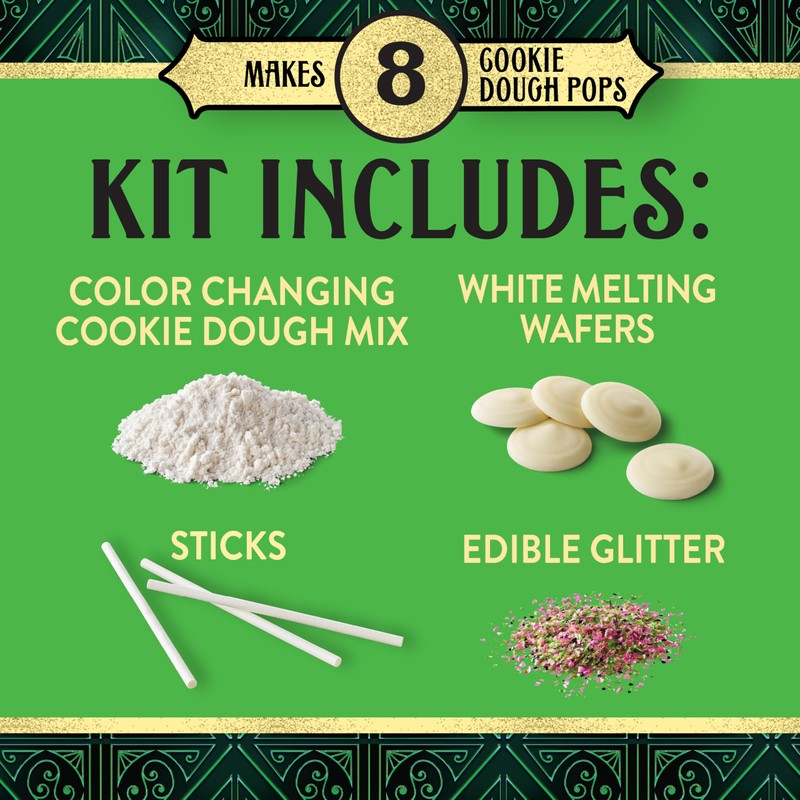 Betty Crocker Wicked Cookie Dough Pop Kit, Color Changing, Vanilla