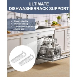 Dishwasher Mounting Bracket Compatiable with GE Series Dishwasher, WD01X27759 Undercounter Dishwasher Mounting Clips Kit with Screws Replacement Parts 2 Pack