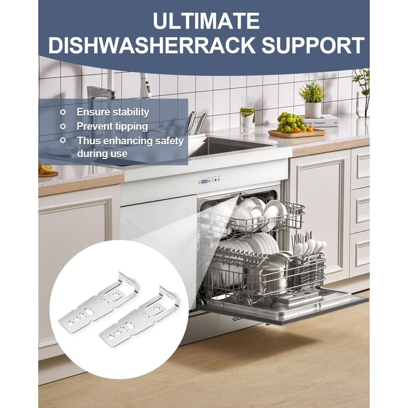 Dishwasher Mounting Bracket Compatiable with GE Series Dishwasher, WD01X27759 Undercounter